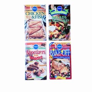 Four Vintage Pillsbury Cook Books